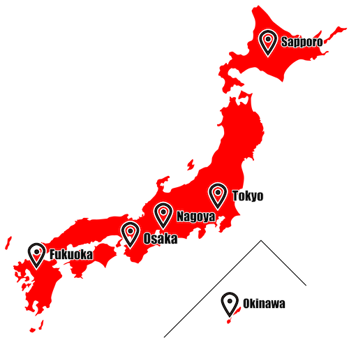 Japan Erotic Guide Map